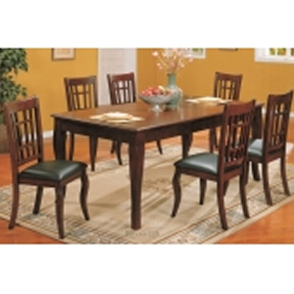 Classic Rectangular Wood Dining Set (6-Seater)